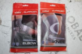 Assorted Brand New Live Up Sports Elbow Support and Knee Supports (To Be Handed Out On A First