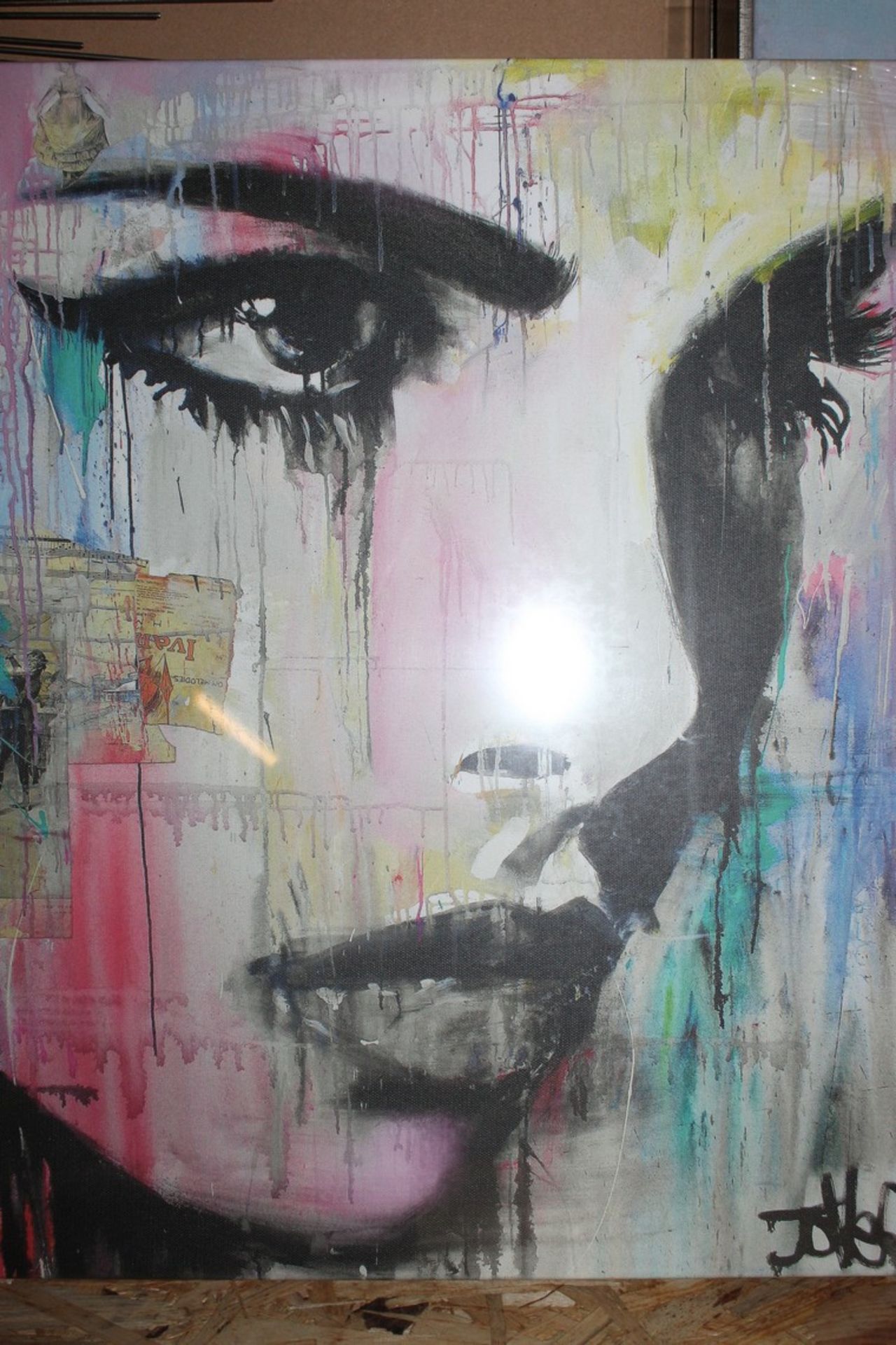 Tempest By Artist Louljover 2015 Colourful Canvas Wall Art Picture RRP £65 (Public Viewing and