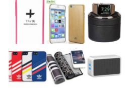 Lot to Contain 50 Assorted Items to Include Dabney Lee Cases, Adidas Iphone 5 Cases, Sena Watch