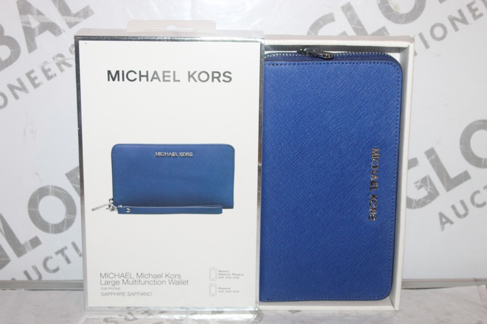 Lot to Contain 5 Boxed Brand New Michael Kors Iphone 5, 5S and 5C Large Multi Function Wallets in