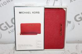 Lot to Contain 5 Boxed Brand New Michael Kors Iphone 5, 5S and 5C Large Multi Function Wallets in