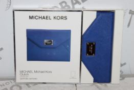 Lot to Contain 5 Boxed Brand New Michael Kors Sapphire Sapphino Ipad Air Clutch Bags Combined RRP £