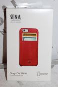 Lot to Contain 25 Sena Iphone 6 and 6S Snap On Wallet Leather Wallet Cases Combined RRP £370