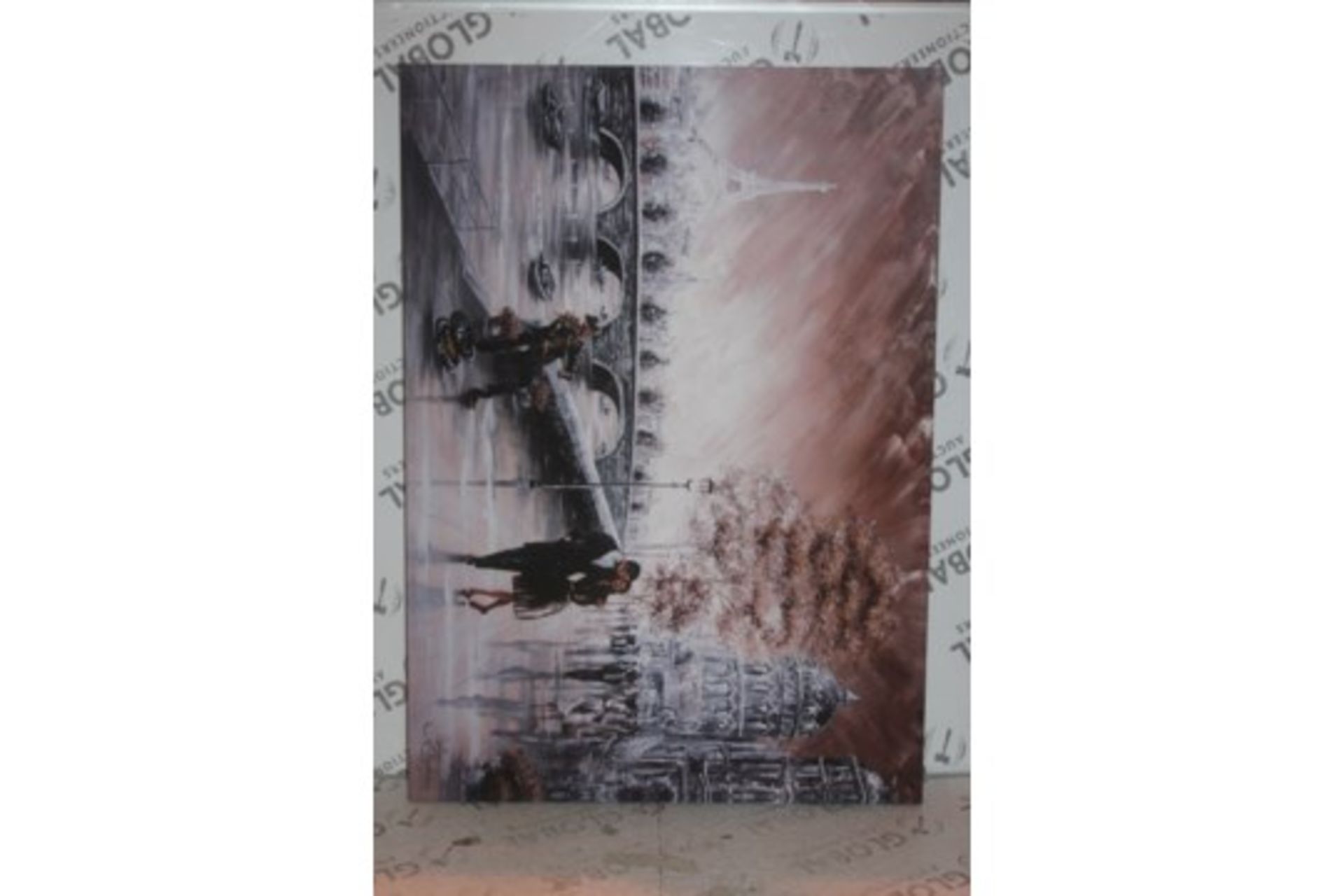 Lot to Contain 2 Assorted Canvas Wall Art Picture Combined RRP £85 (16152) (Public Viewing and