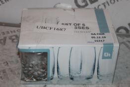 Lot to Contain 4 Assorted Items to Include Tumblers, Port Marion Tea Cups, Set of 6 Designer Tea