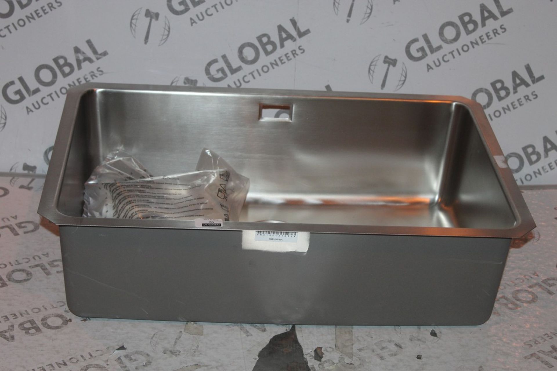 Boxed Single Bowl Stainless Steel Sink Unit RRP £180 (15998) (Public Viewing and Appraisals