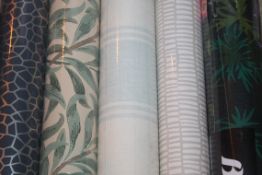 Lot to Contain 4 Assorted Rolls of Matthew Williamson, Sanderson, Cion and Borastapeter Wallpaper