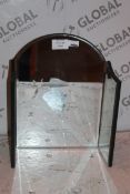 Boxed Triple Section Vanity Mirror RRP £60 (15925) (Public Viewing and Appraisals Available)