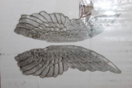 Boxed Pair of Decorative Angel Wings RRP £165 (16297) (Public Viewing and Appraisals Available)