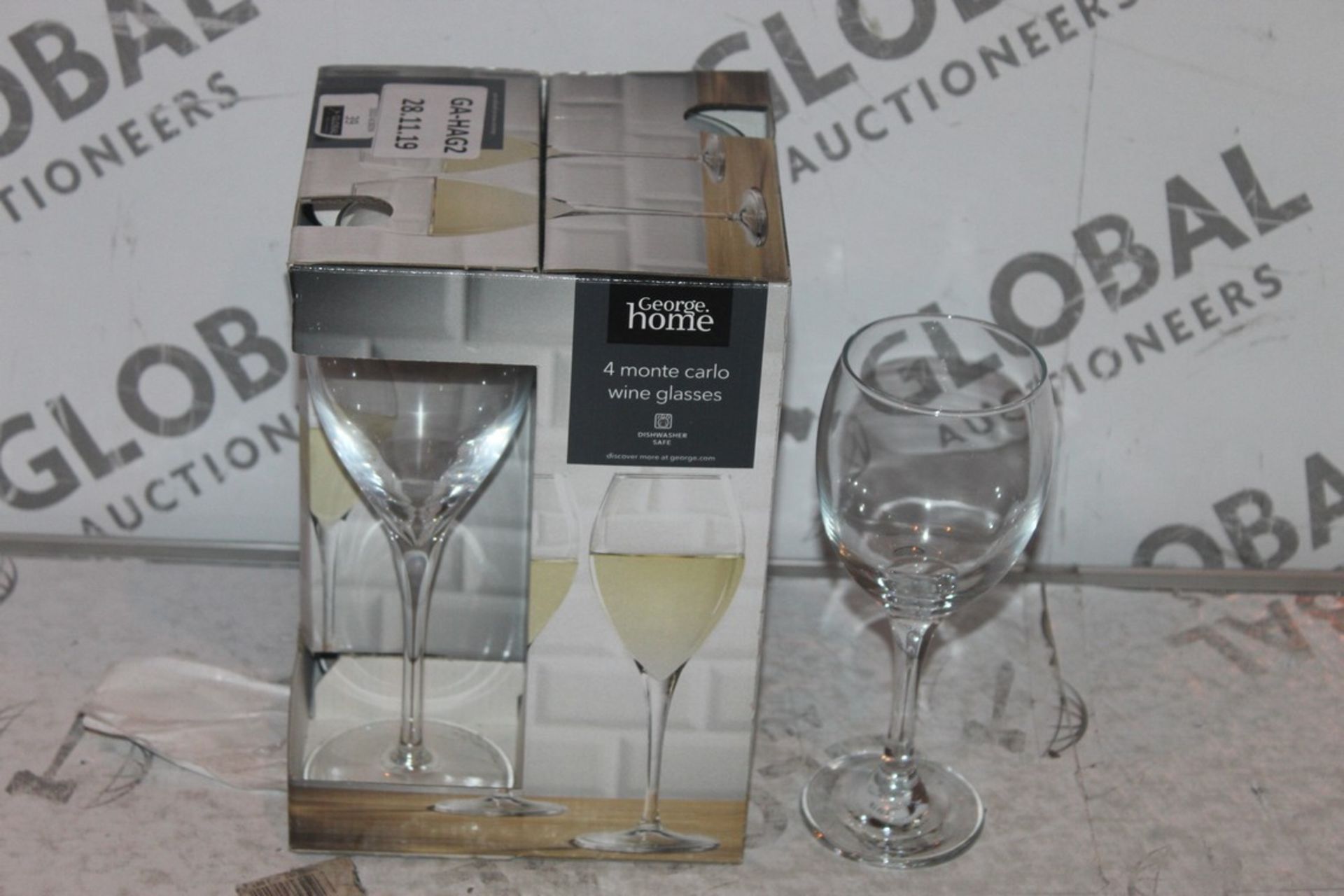 Lot to Contain 2 Assorted Wine Glass Sets (Public Viewing and Appraisals Available)