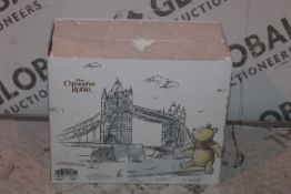 Lot to Contain 2 Boxed Christopher Robin Disney Winnie The Pooh Comes To London Book End Sets