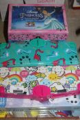 Lot to Contain 5 Assorted Items to Include Disney Princess Activity Journal Keep Sake Box,