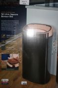 Boxed Tower Rose Gold Edition 58L Square Sensor Bin RRP £65 (16450) (Public Viewing and Appraisals