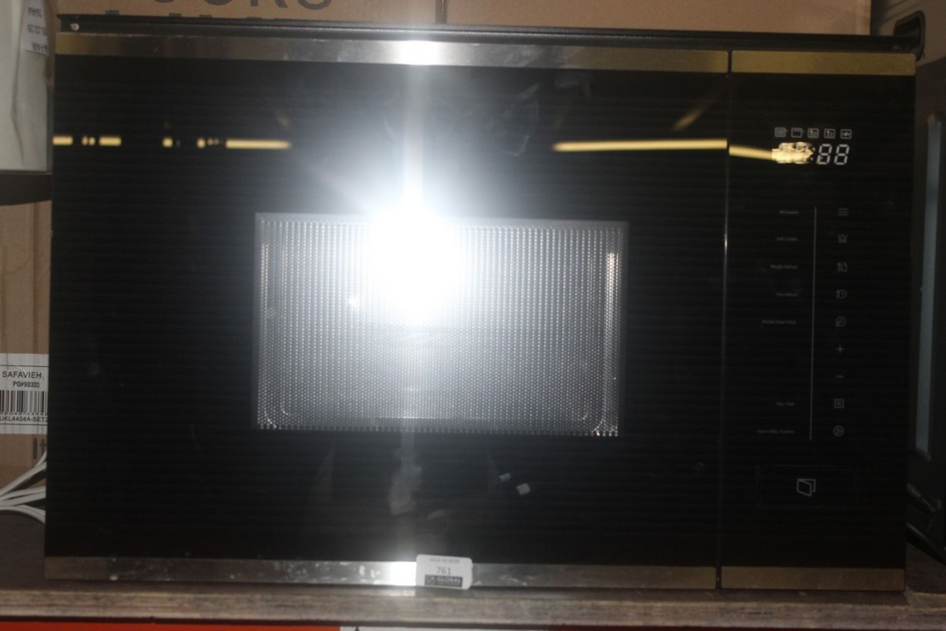 Black and Stainless Steel Fully Integrated Microwave Oven (Public Viewing and Appraisals Available)