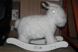 Pottery Barn Kids Rocking Rabbit RRP £190 (In Need of Attention) (RET00370537) (Public Viewing and