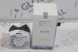 Assorted Items to Include a Neom Treatment Candle and a Neom Christmas Wish Scented Candle RRP £30 -