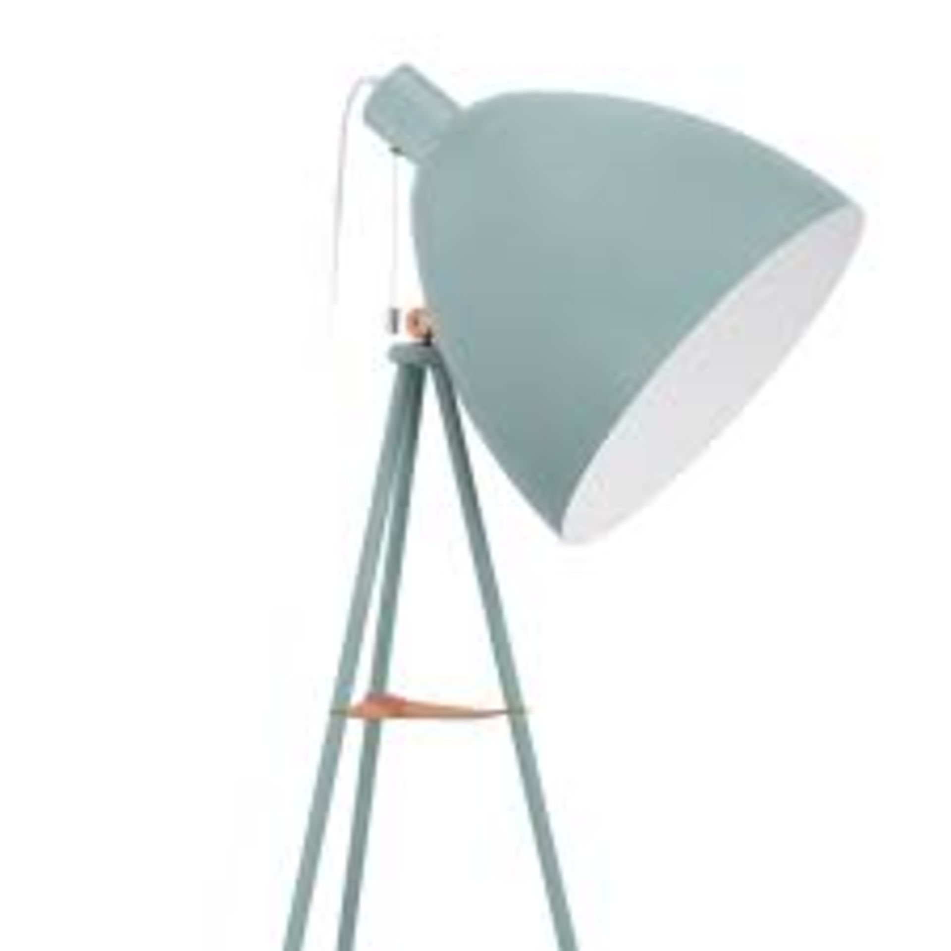 Boxed Linsenburg 135.5cm Floor Lamp In Mint Green RRP £70 (16484) (Shade Only) (Public Viewing and