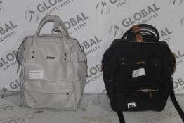 Assorted Black Children's BaBaBing Changing Bags and Soft Grey Leather Children's Changing Bags