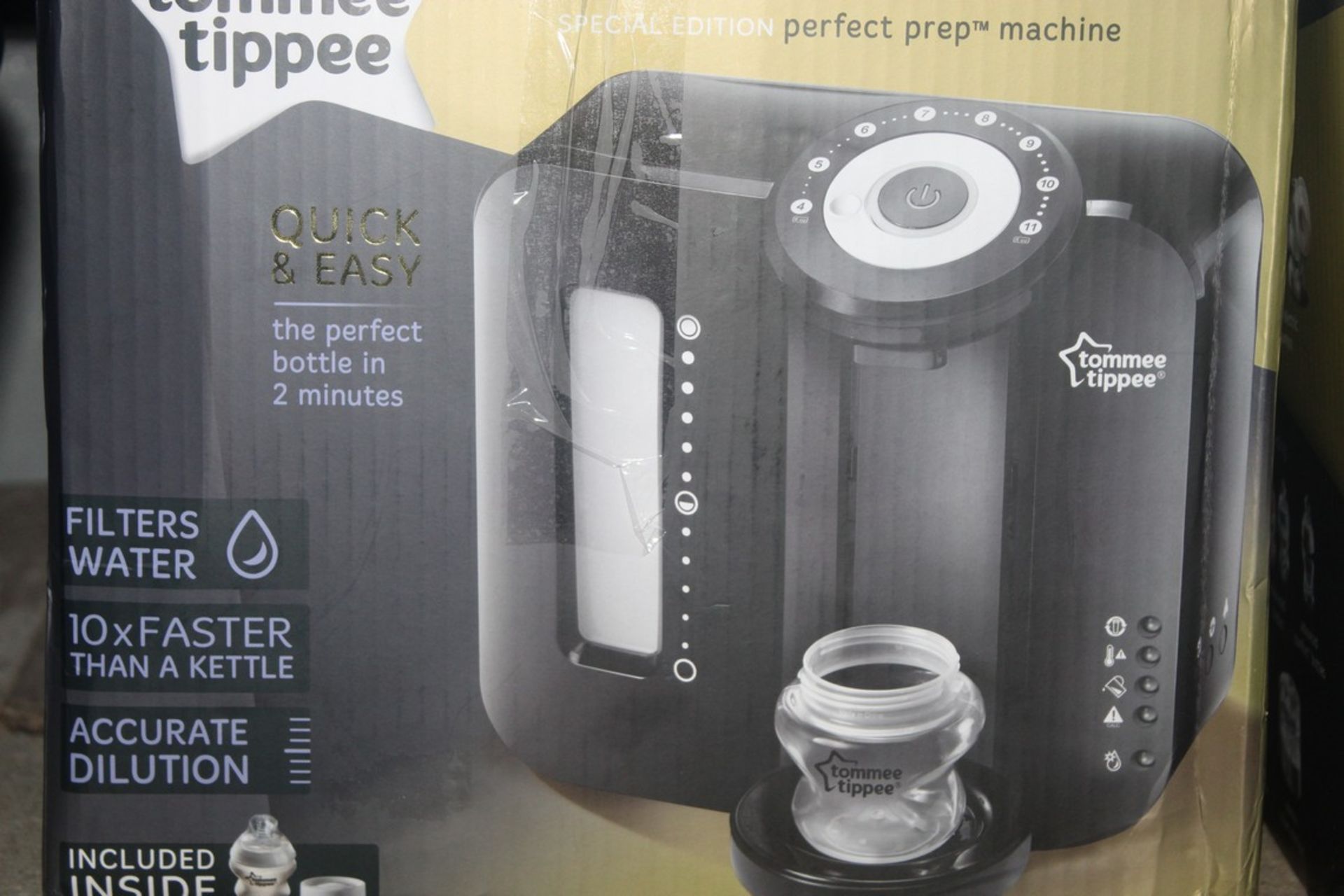 Boxed Tommee Tippee Closer to Nature Perfect Preparation Bottle Warming Station in Black RRP £70 (