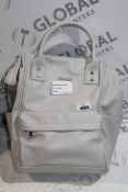 BaBaBing Soft Grey Leather Children's Changing Bag RRP £60 (RET00257725) (Public Viewing and