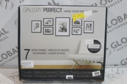 Boxed Gallery Perfect Hang Your Own Set of 7 Picture Frames RRP £60 (3759830) (Public Viewing and