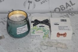 Assorted Items to Include Watch Boxes, Neom Scented Candles and Anthropology Scented Candle RRP £