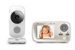 Boxed Motorola MBP483-G Video Baby Monitor RRP £30 (RET00868097) (Public Viewing and Appraisals