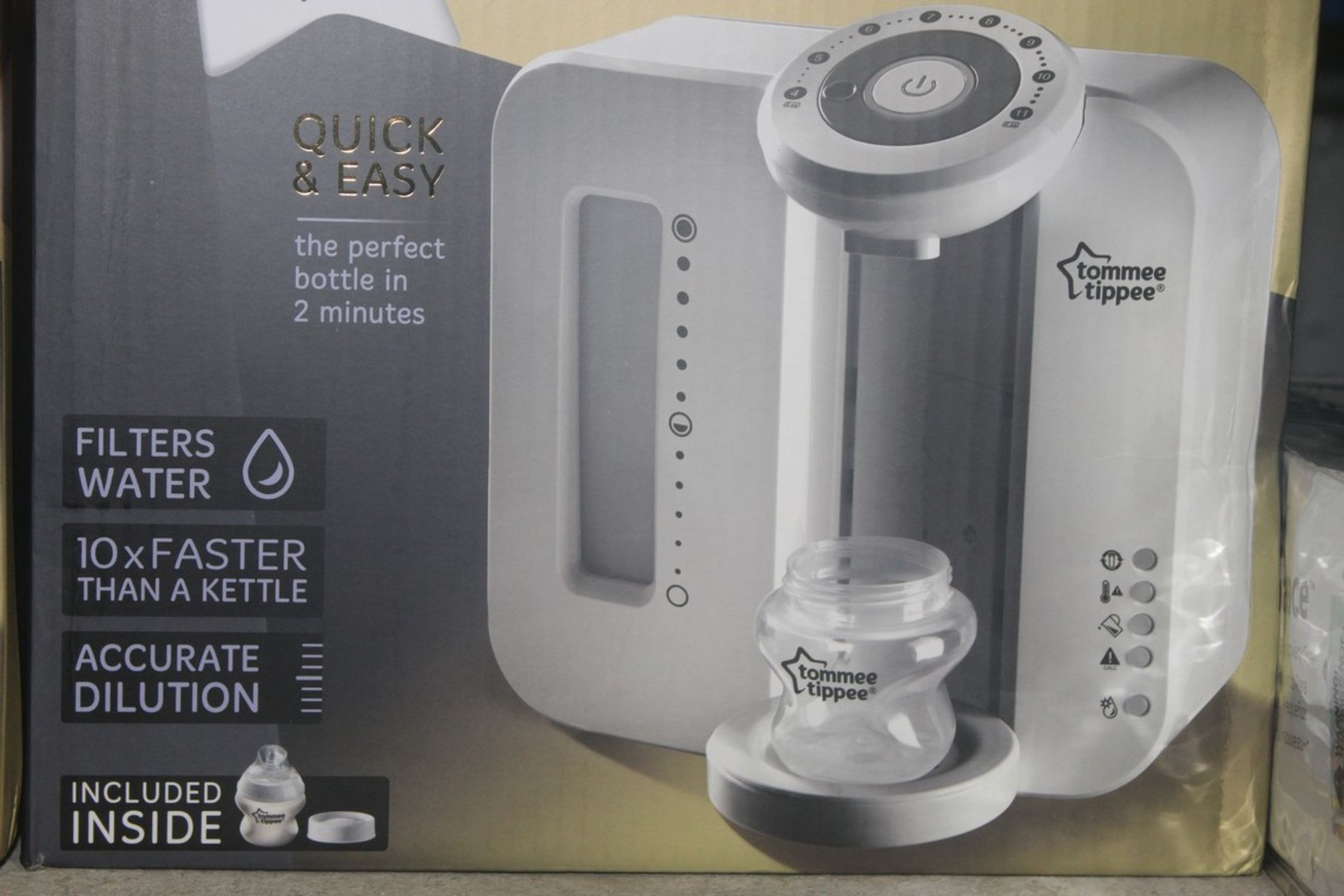 Boxed Tommee Tippee Closer to Nature Perfect Preparation Bottle Warming Station in White RRP £70 (