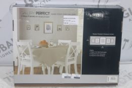 Boxed Gallery Perfect Hang Your Own Set of 5 Wooden Picture Frames RRP £60 (3772331) (Public Viewing