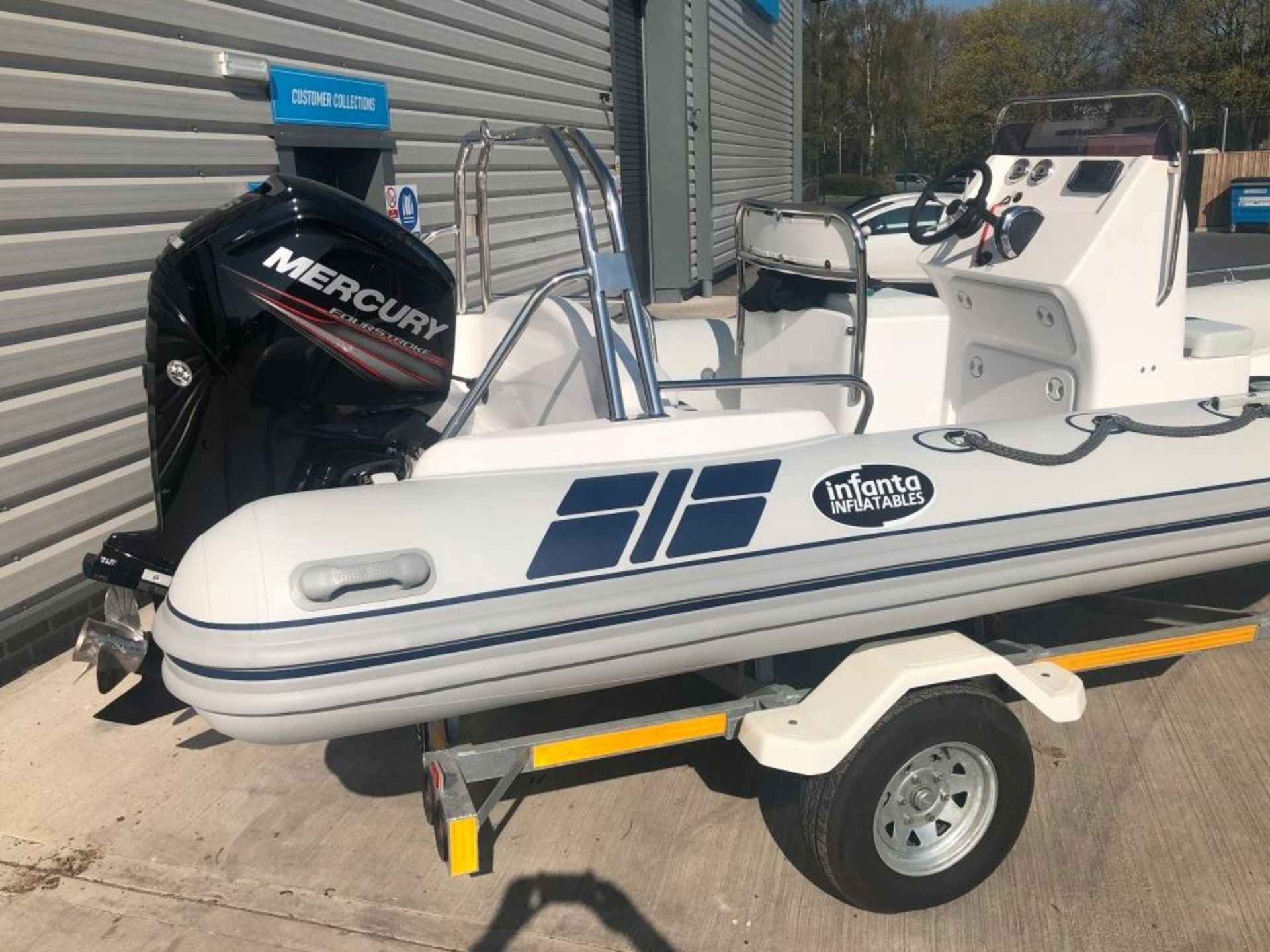 Infanta 5.8LRi Rib Complete With 115hp Mercury 4stroke and Trailer {104270} - Image 4 of 17