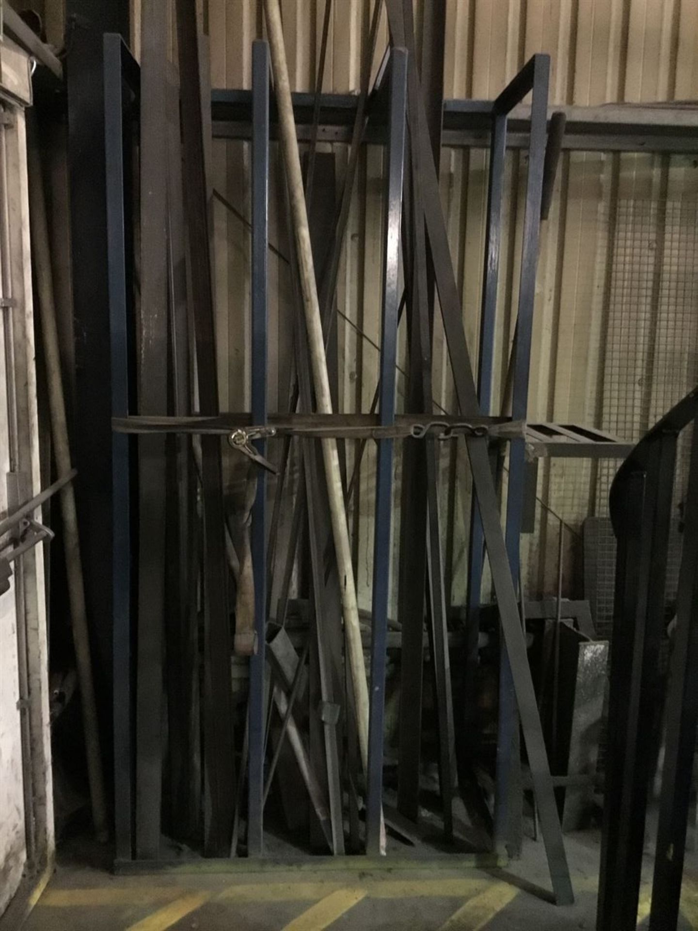 Steel Stock Rack & Contents