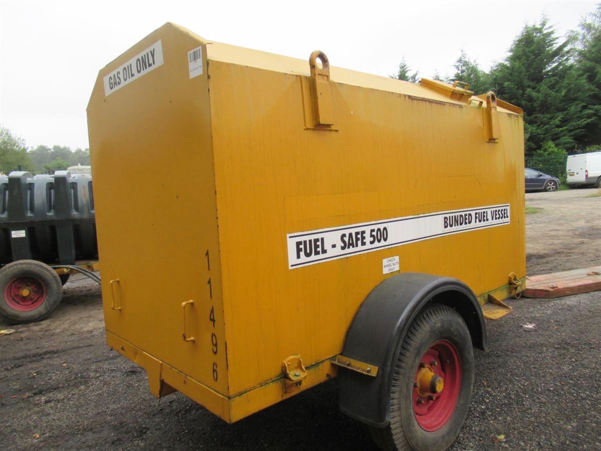 11496 Fuel Safe 500 Towable 500 Gallon Bunded Fuel Bowser c/w 2in Honda Petrol Pump - Image 4 of 6