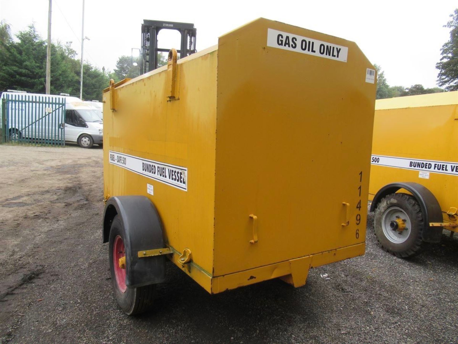 11496 Fuel Safe 500 Towable 500 Gallon Bunded Fuel Bowser c/w 2in Honda Petrol Pump - Image 3 of 6