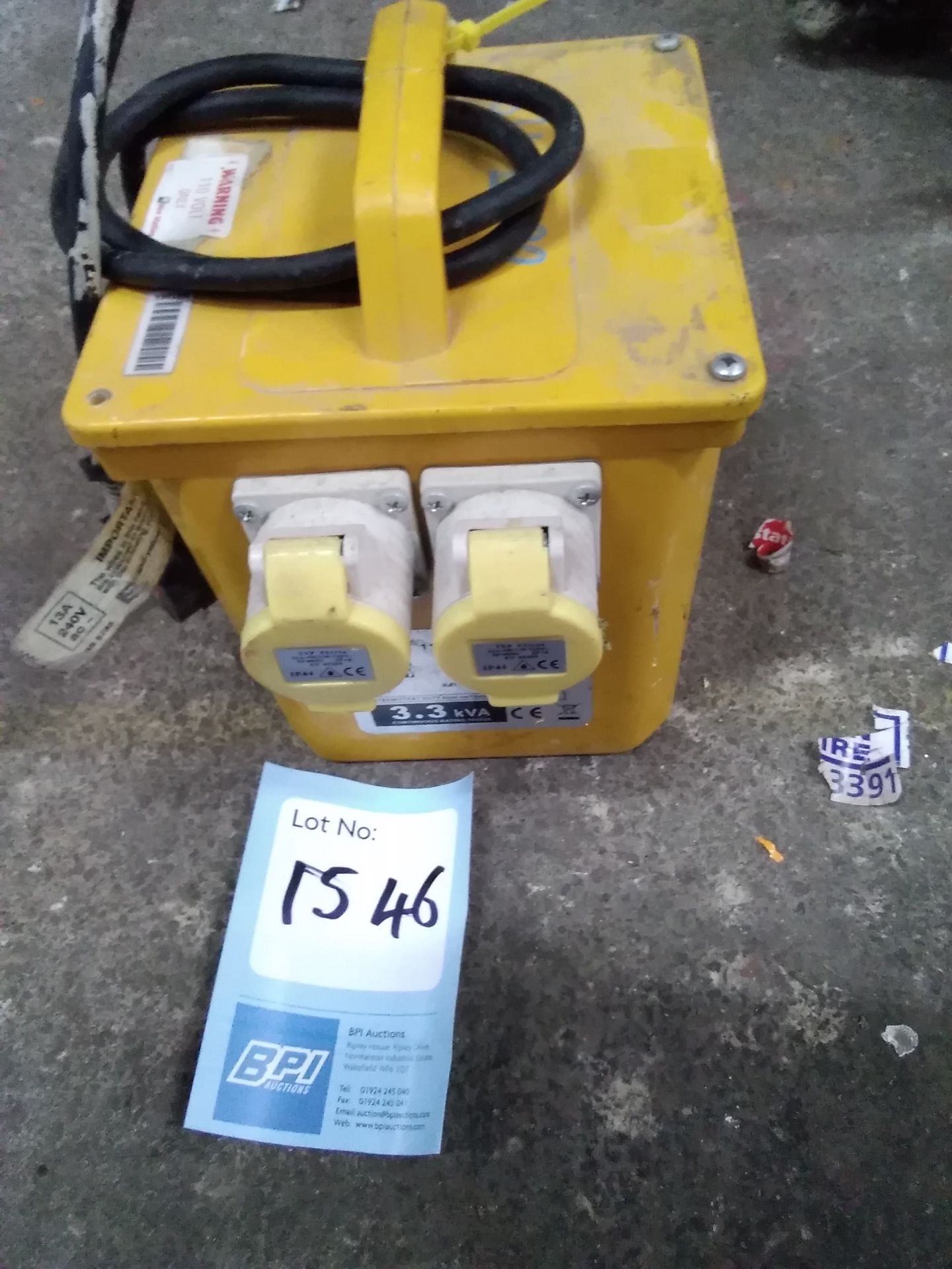 16 Amp 110v Double Transformer . 1511-2092