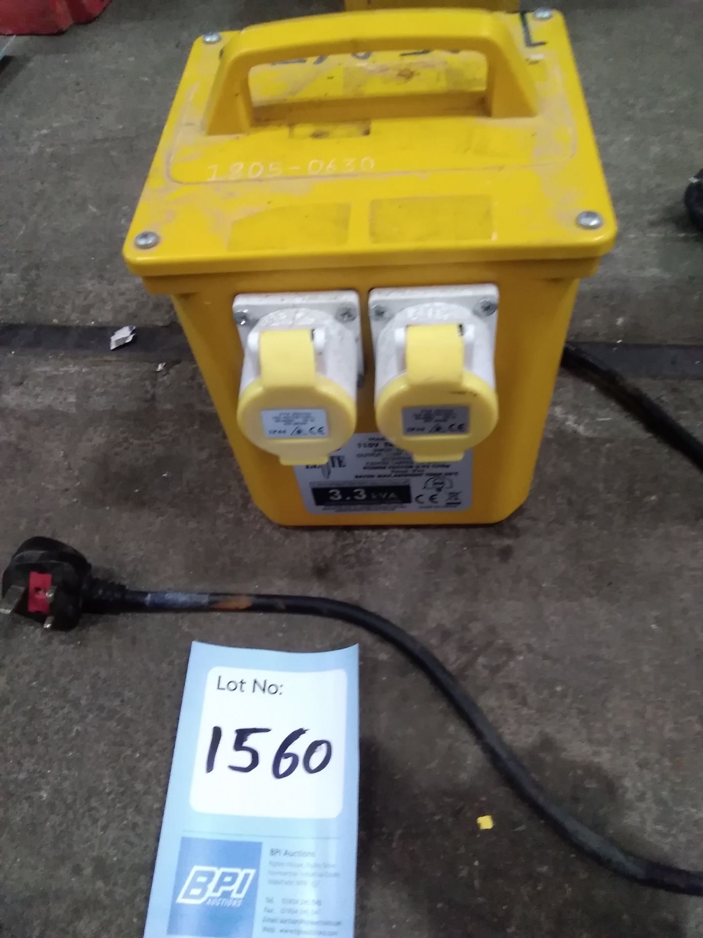 16 Amp 110v Double Transformer . 1805-0630