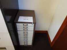 Bisley multi drawer file card cabinet