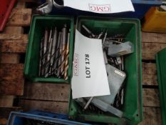 3 x boxes of various drills as lotted
