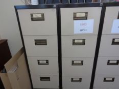 2 x four drawer filing cabinets