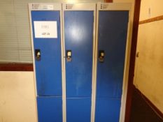 11 x two door personal lockers