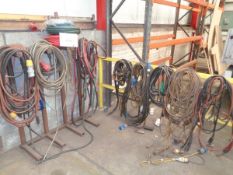 Quantity welding cables and hoses as lotted