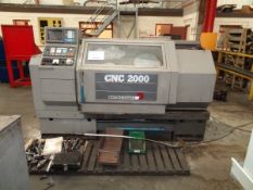 Colchester model CNC 2000 straight bed CNC lathe with GE Fanuc series OT control