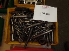 Box of various end mills