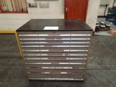 Multi drawer tool cabinet