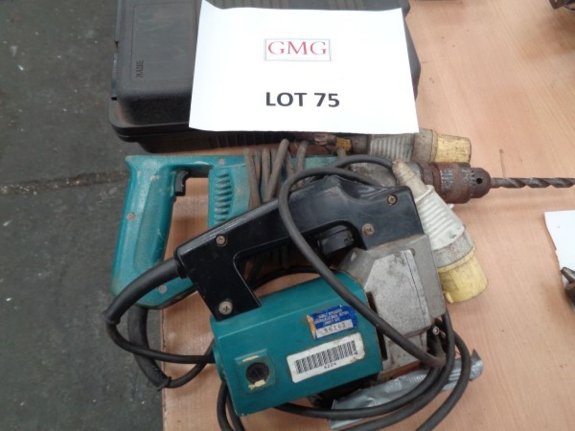 110v jigsaw and electric drill as lotted