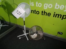 2 x Free standing fans