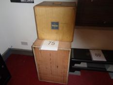 2 x Wooden step up boxes