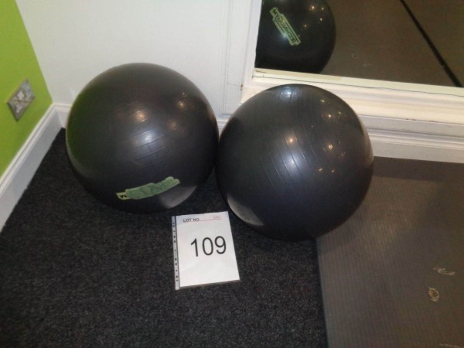 2 x Exercise balls
