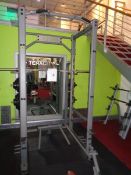 Jordan weigh lift pull up frame with weigh lifting bench and 10 various weights