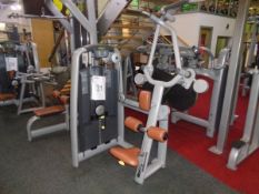 Technogym model selection pull down frame machine