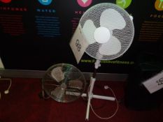 2 x Free standing fans